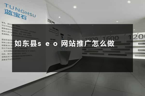 如东县seo网站推广怎么做