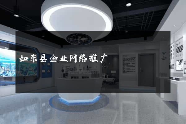 如东县企业网络推广