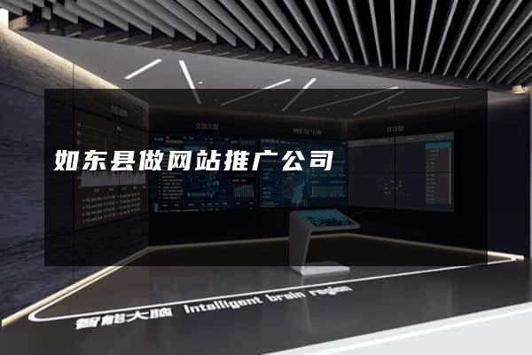 如东县做网站推广公司