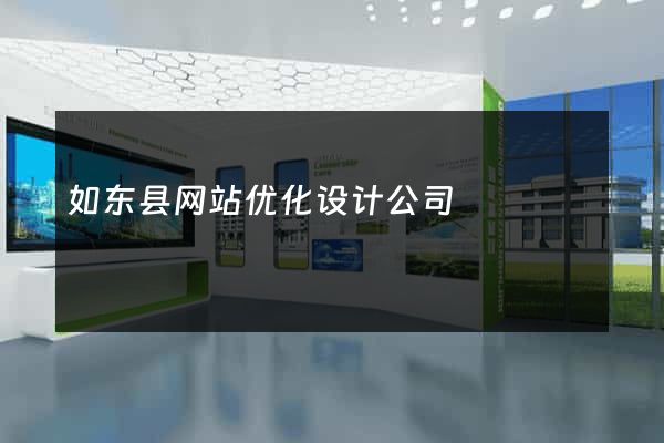 如东县网站优化设计公司