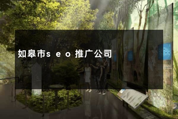 如皋市seo推广公司