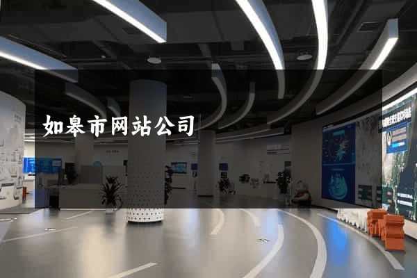 如皋市网站公司