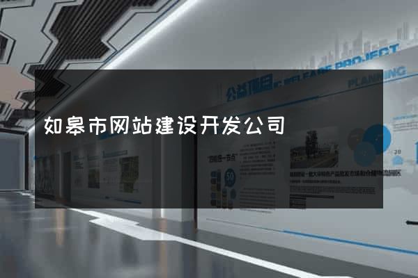 如皋市网站建设开发公司