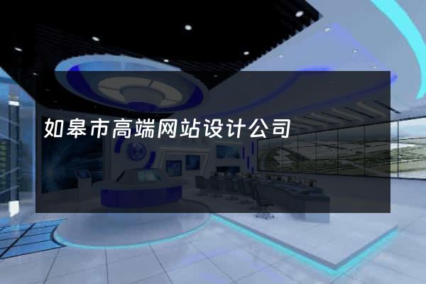 如皋市高端网站设计公司