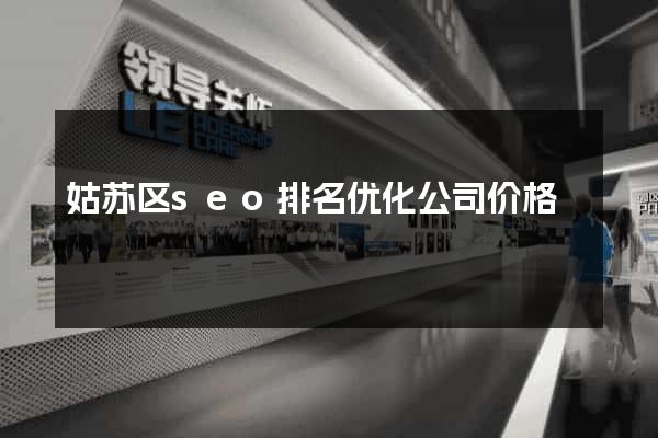 姑苏区seo排名优化公司价格