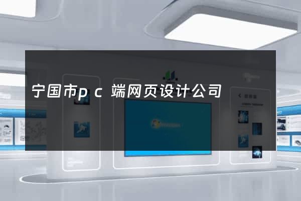 宁国市pc端网页设计公司