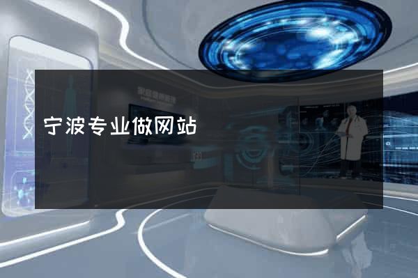 宁波专业做网站