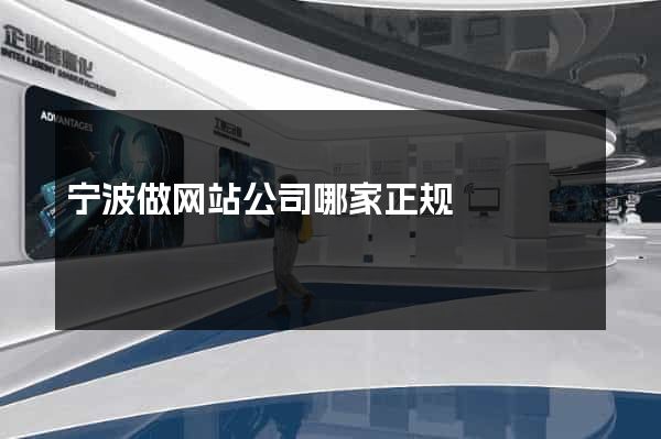 宁波做网站公司哪家正规