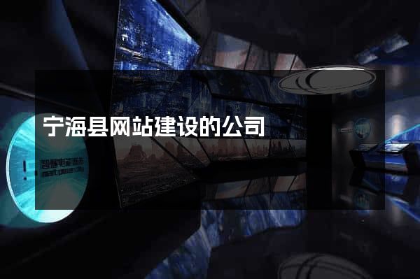 宁海县网站建设的公司