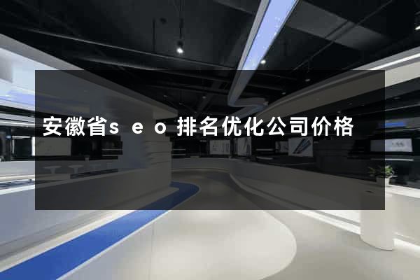 安徽省seo排名优化公司价格