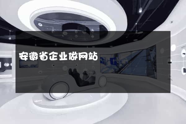 安徽省企业做网站