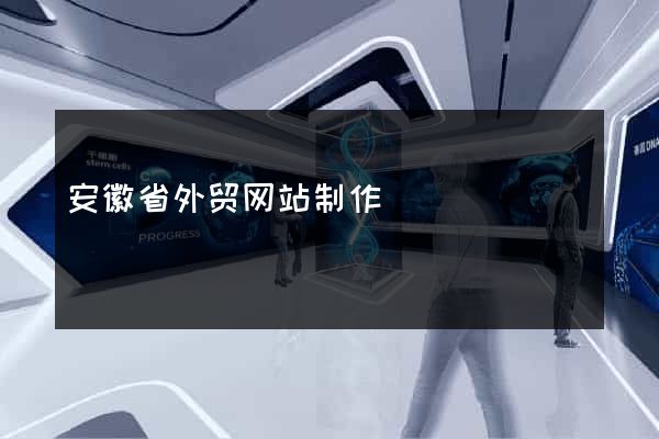 安徽省外贸网站制作