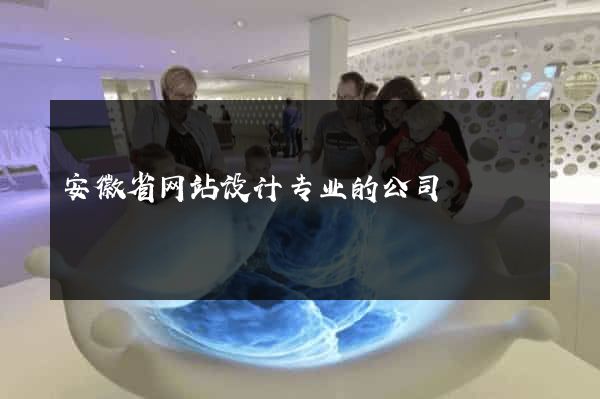 安徽省网站设计专业的公司