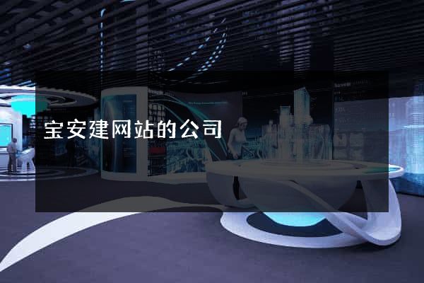 宝安建网站的公司