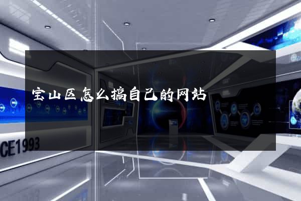 宝山区怎么搞自己的网站