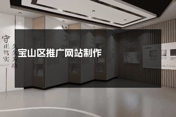宝山区推广网站制作