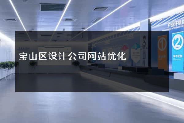 宝山区设计公司网站优化