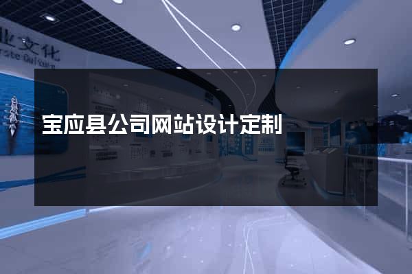 宝应县公司网站设计定制