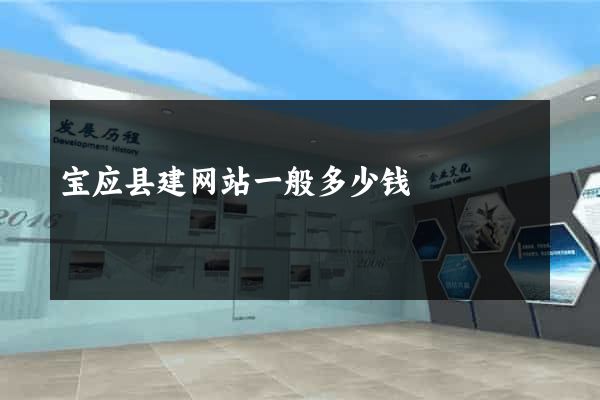 宝应县建网站一般多少钱