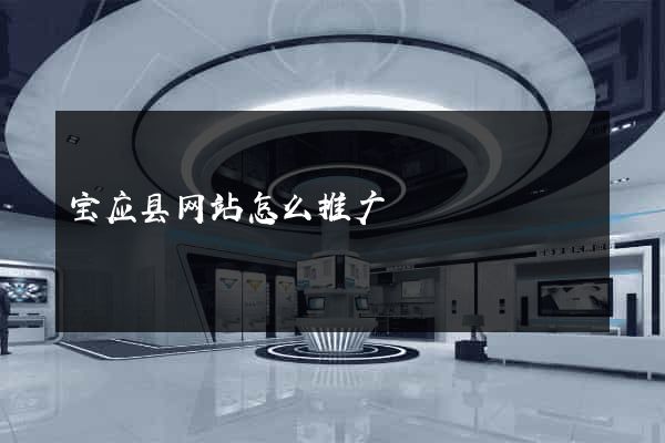 宝应县网站怎么推广