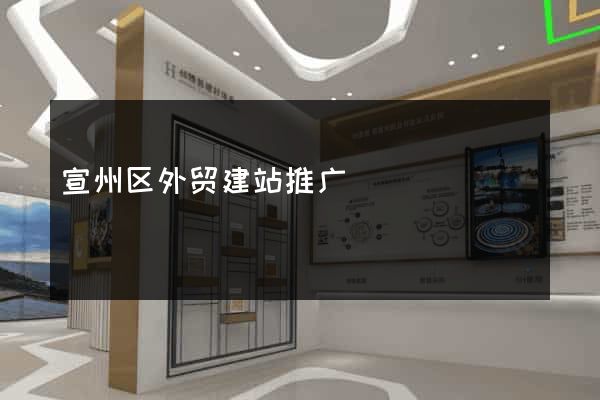 宣州区外贸建站推广