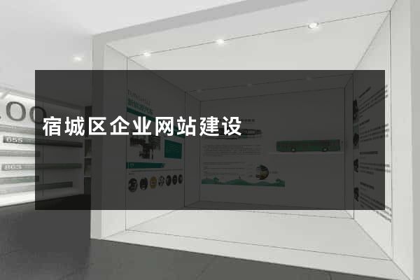 宿城区企业网站建设