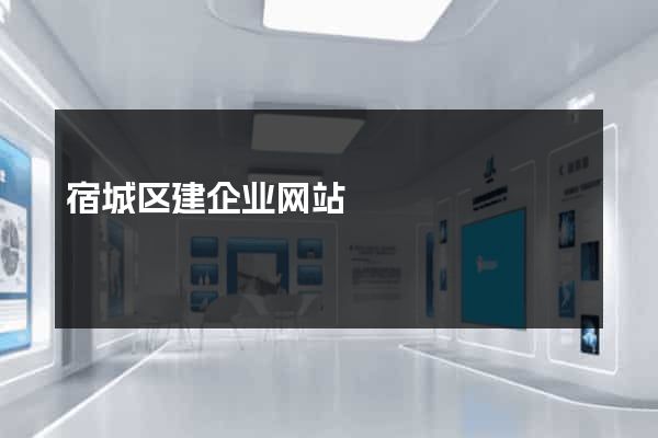 宿城区建企业网站