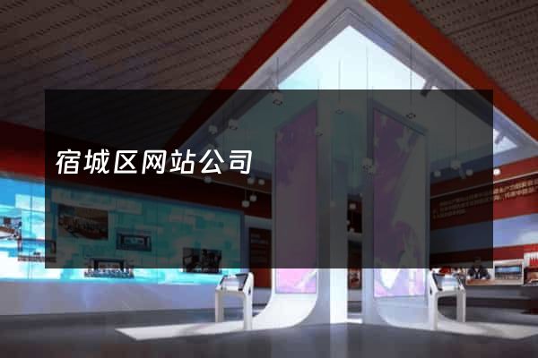 宿城区网站公司