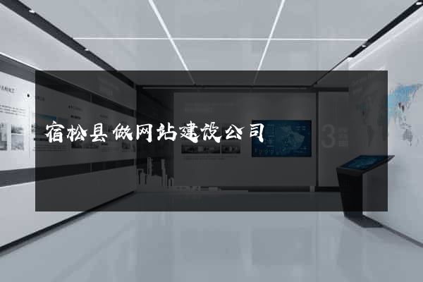 宿松县做网站建设公司