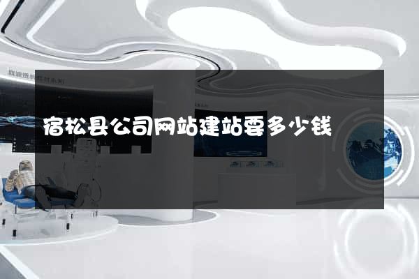 宿松县公司网站建站要多少钱