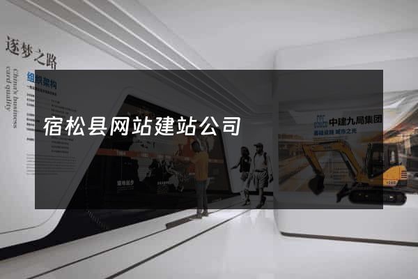 宿松县网站建站公司