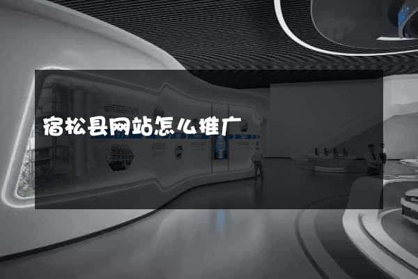 宿松县网站怎么推广