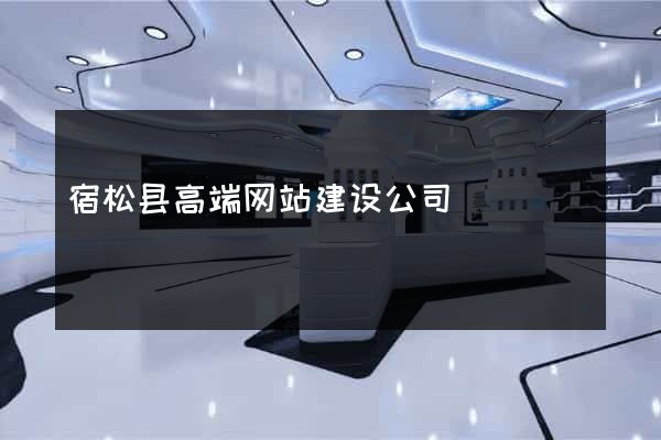 宿松县高端网站建设公司