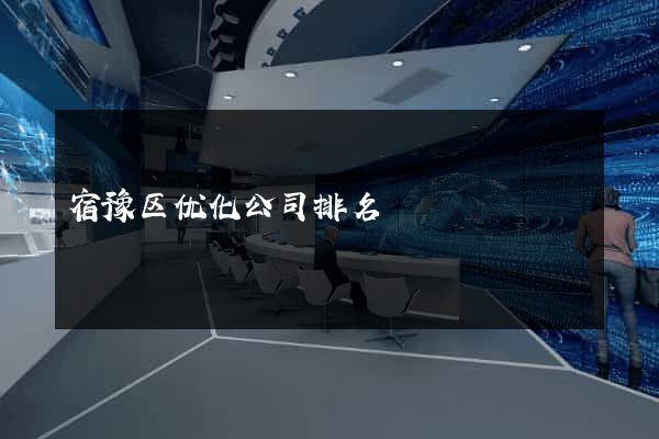 宿豫区优化公司排名