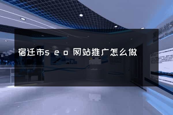 宿迁市seo网站推广怎么做