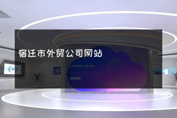 宿迁市外贸公司网站
