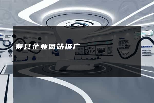 寿县企业网站推广