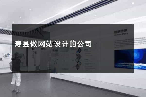寿县做网站设计的公司