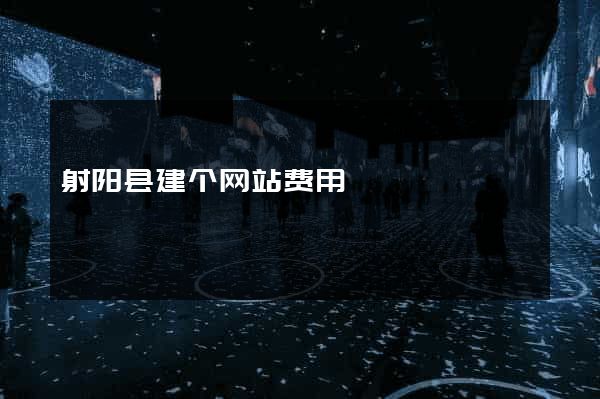 射阳县建个网站费用