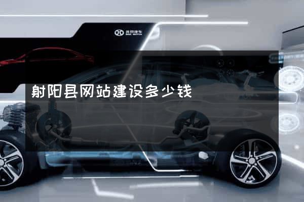 射阳县网站建设多少钱