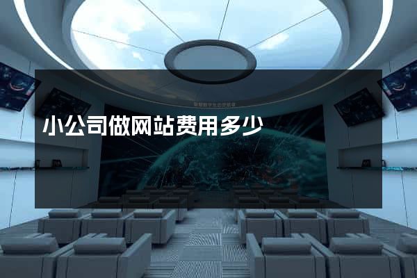 小公司做网站费用多少