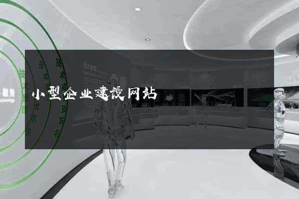小型企业建设网站