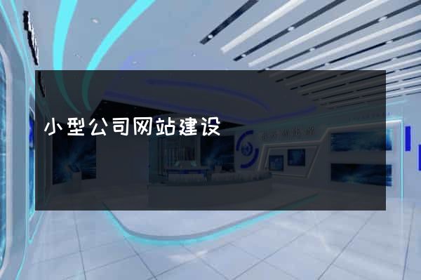 小型公司网站建设