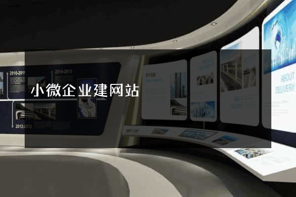 小微企业建网站