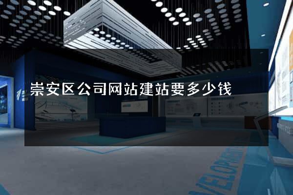 崇安区公司网站建站要多少钱