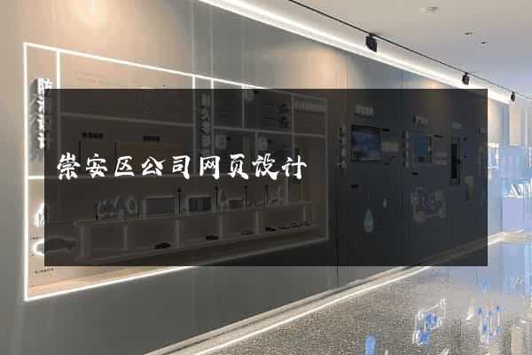 崇安区公司网页设计