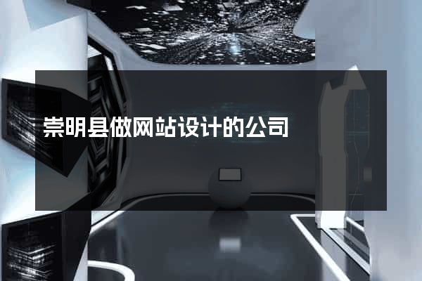 崇明县做网站设计的公司