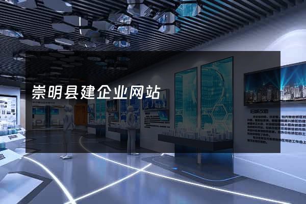 崇明县建企业网站