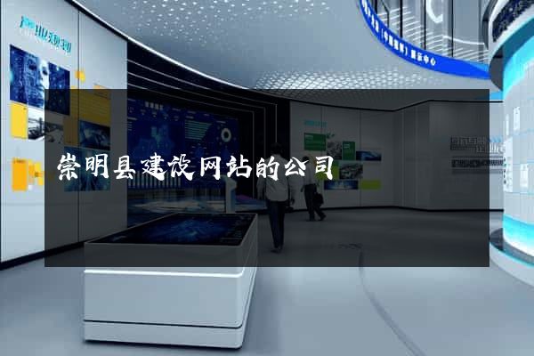 崇明县建设网站的公司