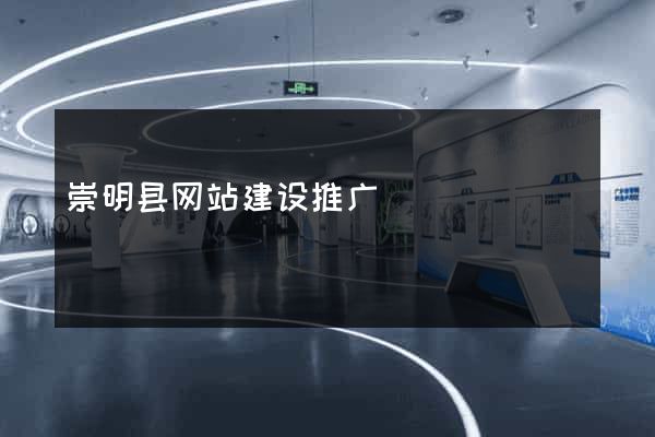 崇明县网站建设推广